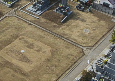 墓地の整地